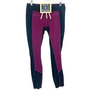 Prana Chakara Mid Rise Gabi Leggings Workout Pants Plum Size Medium